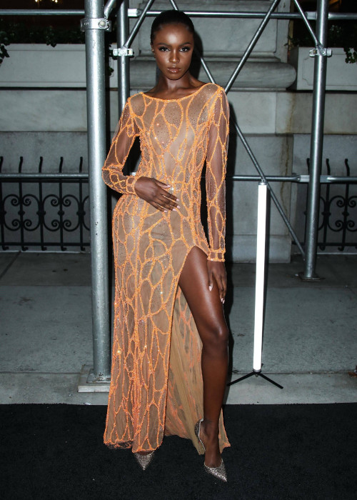 Leomie Anderson attends the Harpers BAZAAR ICONS party at The Plaza Hotel in NYC, 9/7/2018