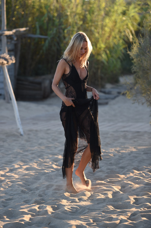 EXCLUSIVE ALL ROUNDER Kimberley Garner is seen at club 55 in st tropez as the sun goes down, seen we