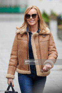 LONDON, ENGLAND - JANUARY 4: Amanda Holden is seen leaving Global Radio Studios on January 4, 2021 i