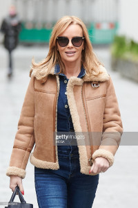 LONDON, ENGLAND - JANUARY 4: Amanda Holden is seen leaving Global Radio Studios on January 4, 2021 i